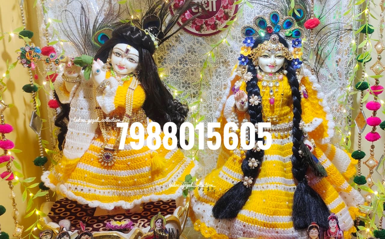 Woollen radha krishna poshak