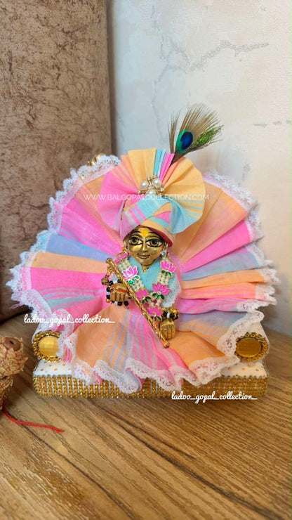 Pure cotton pastel poshak for laddu gopal