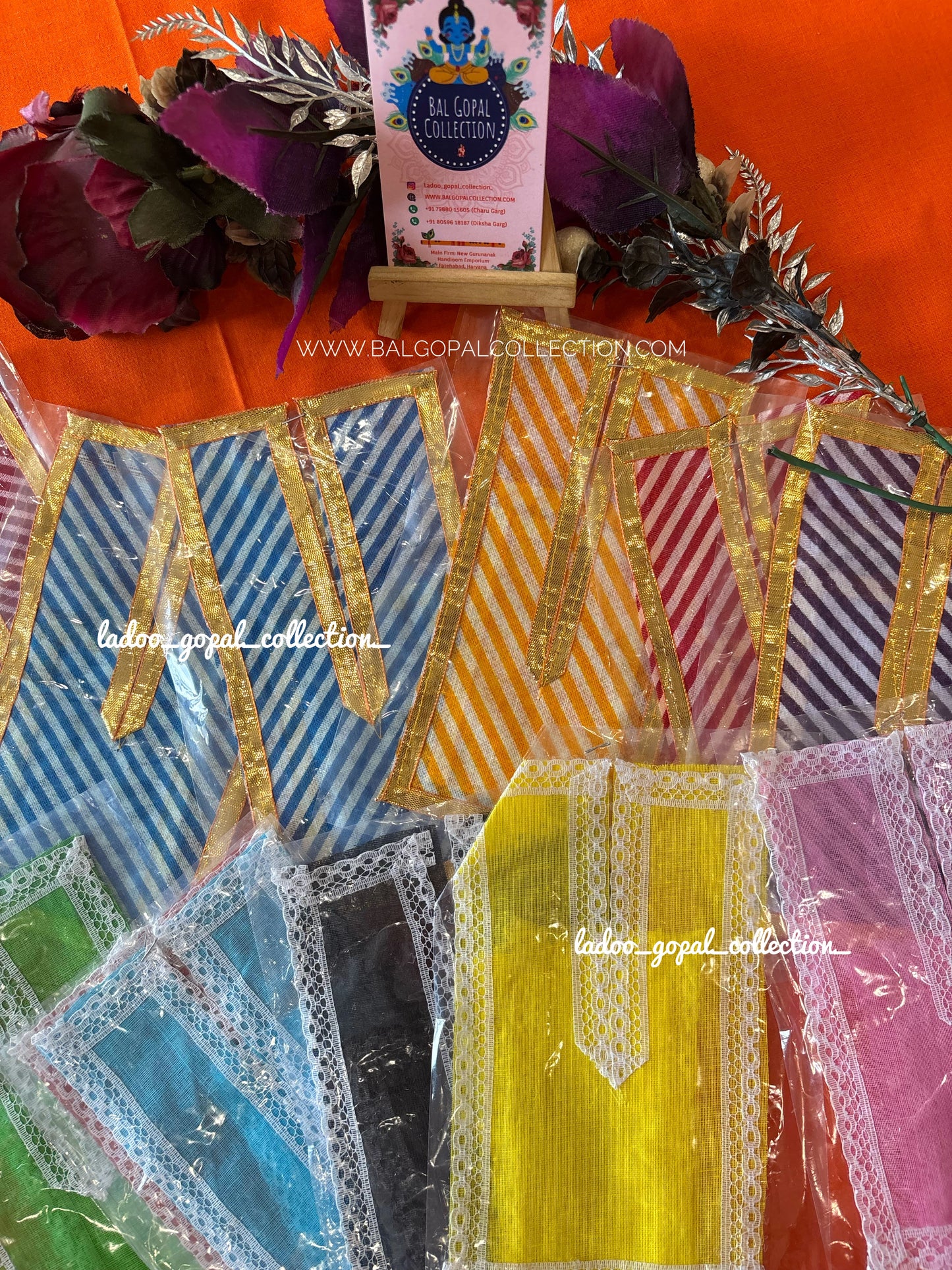 Chira vastra for laddu gopal (set of 2)