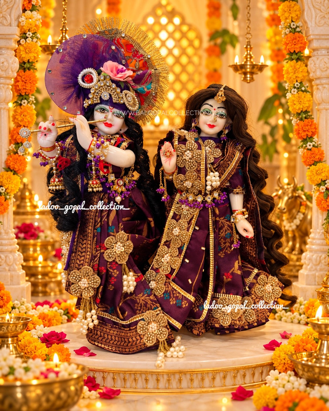 Shyam Shyama Rajsi Poshak (RK Set)