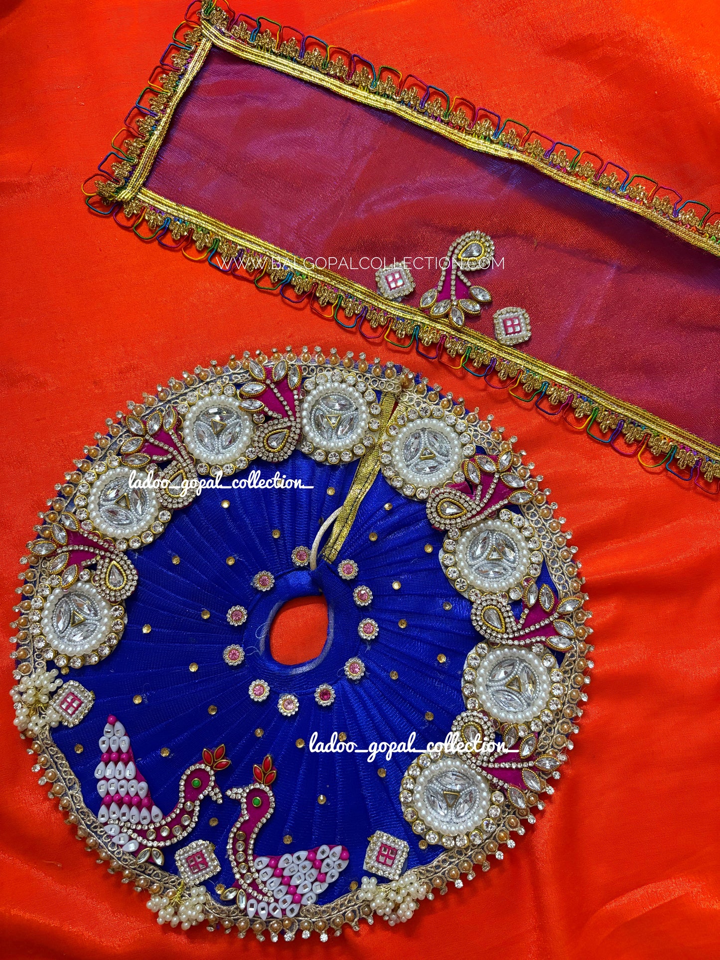 Heavy poshak for Radha Ashtami