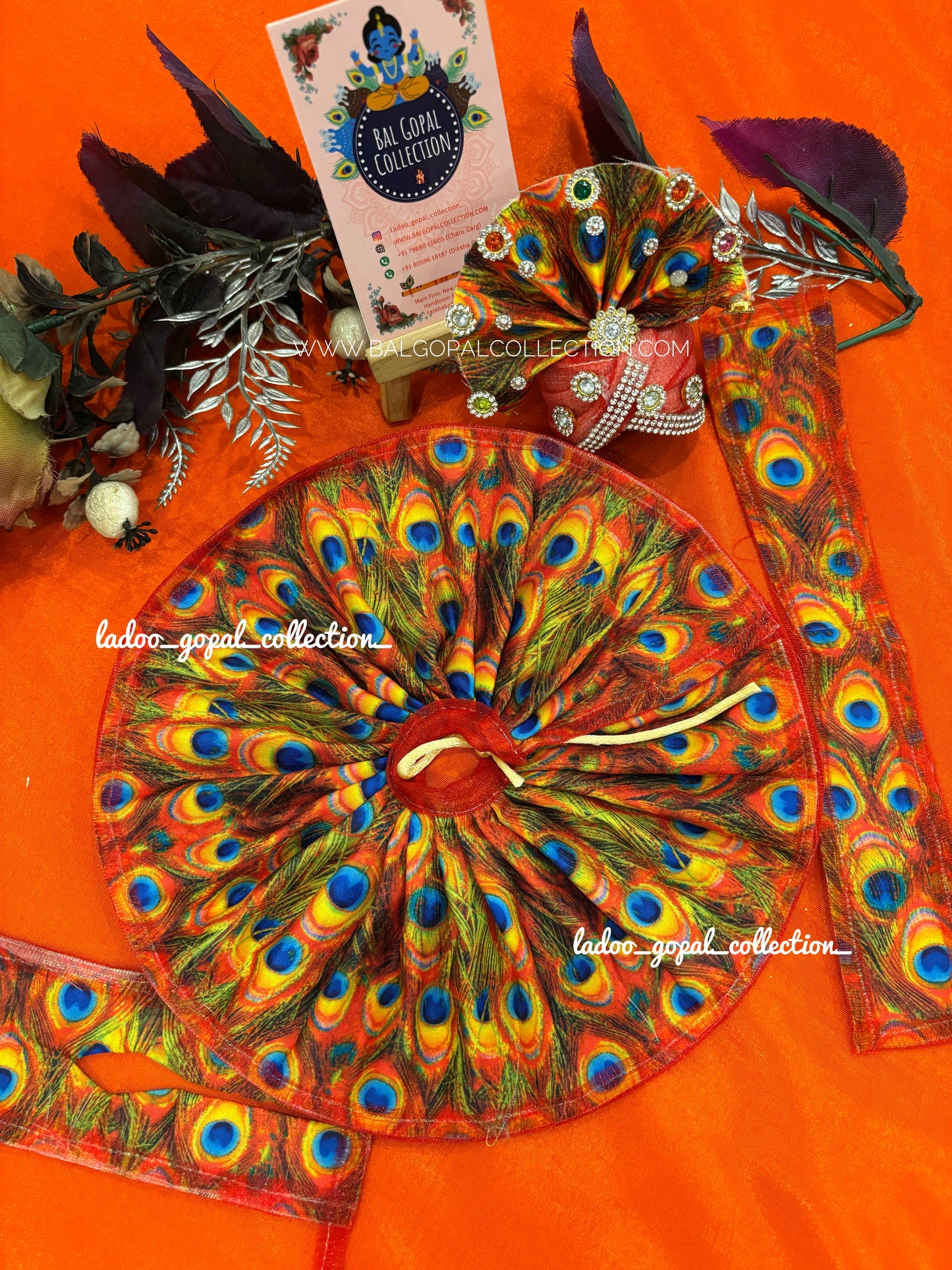 Summer poshak with pagdi for laddu gopal