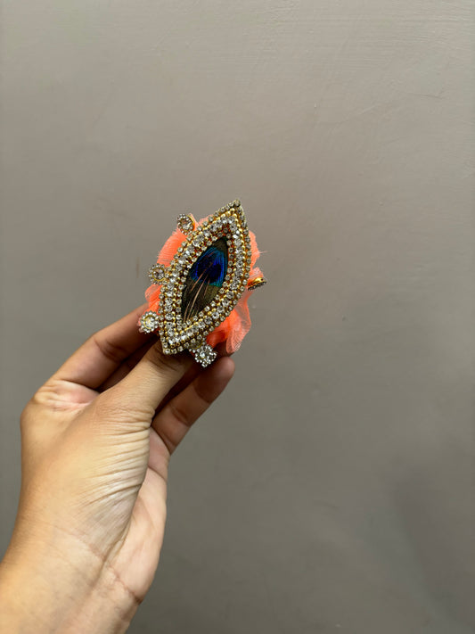 Peacock pagdi for laddu gopal