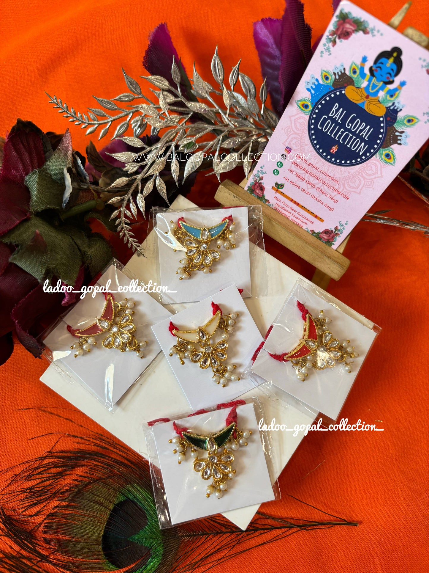 Small Kundan mala for laddu gopal