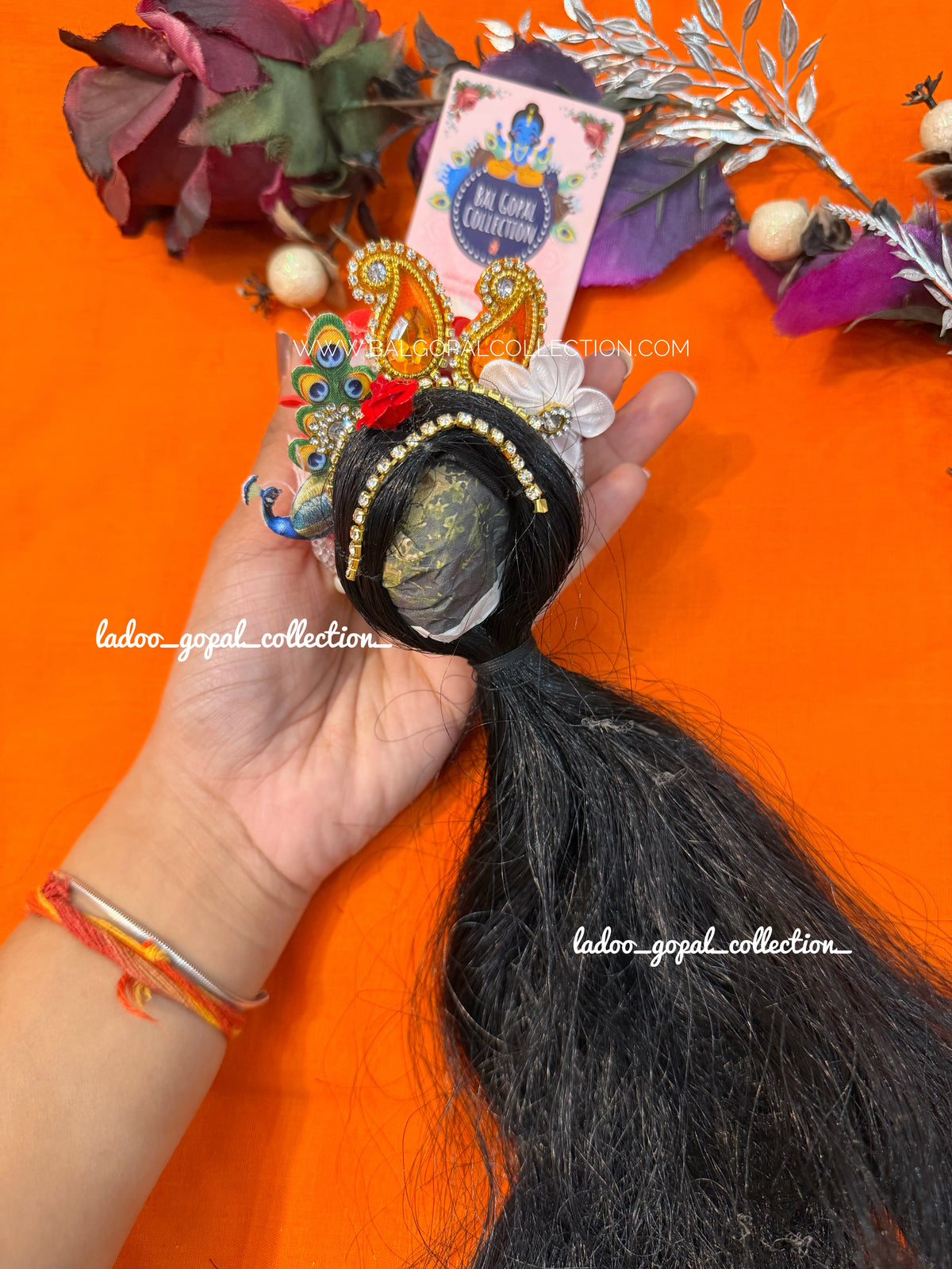 Heavy long kesh for radha rani size 5-6-7