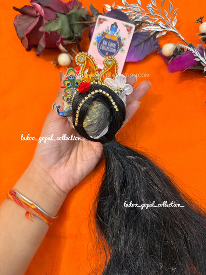 Heavy long kesh for radha rani size 5-6-7