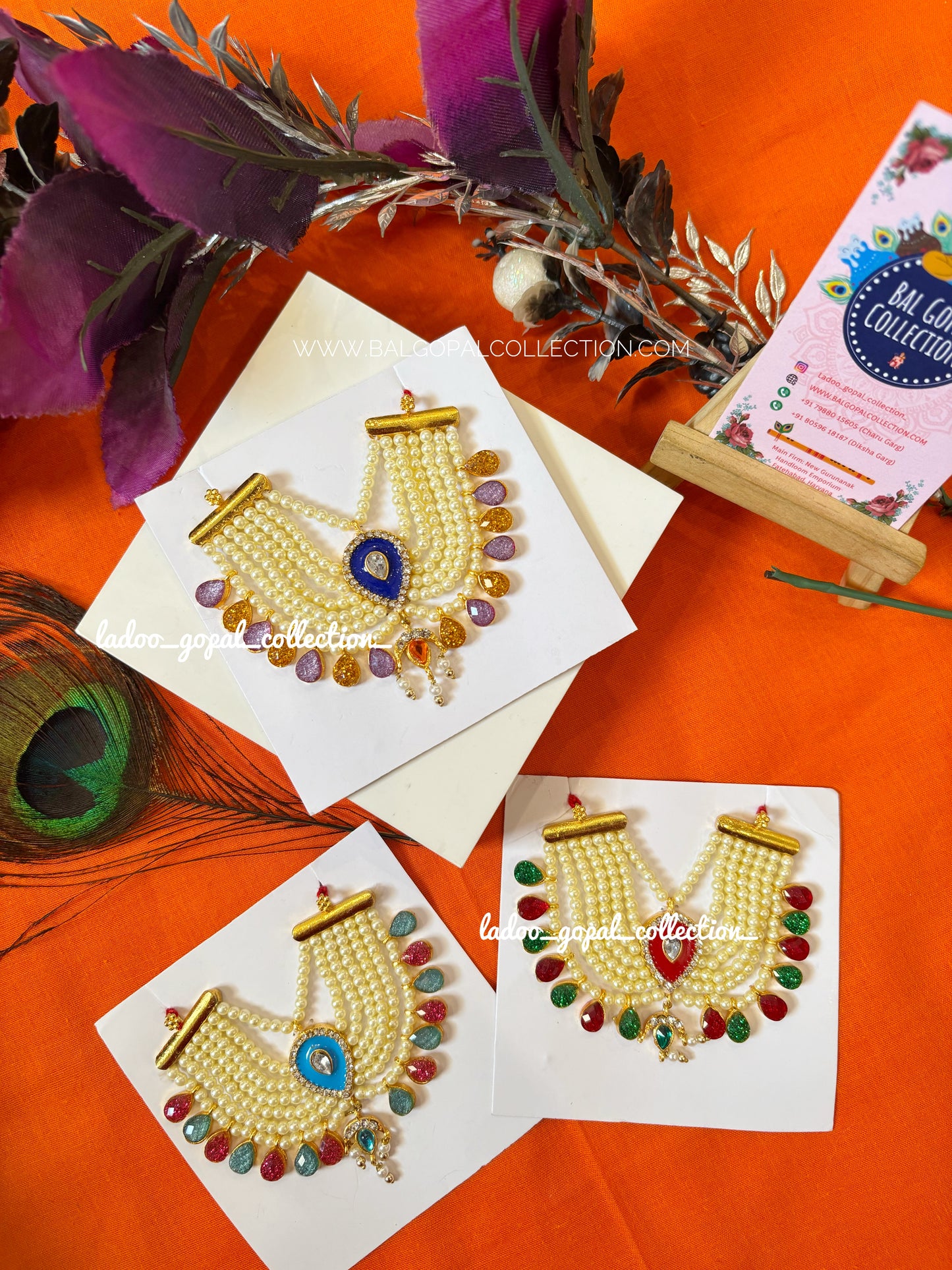 Heavy moti mala for laddu gopal for size 5-6-7
