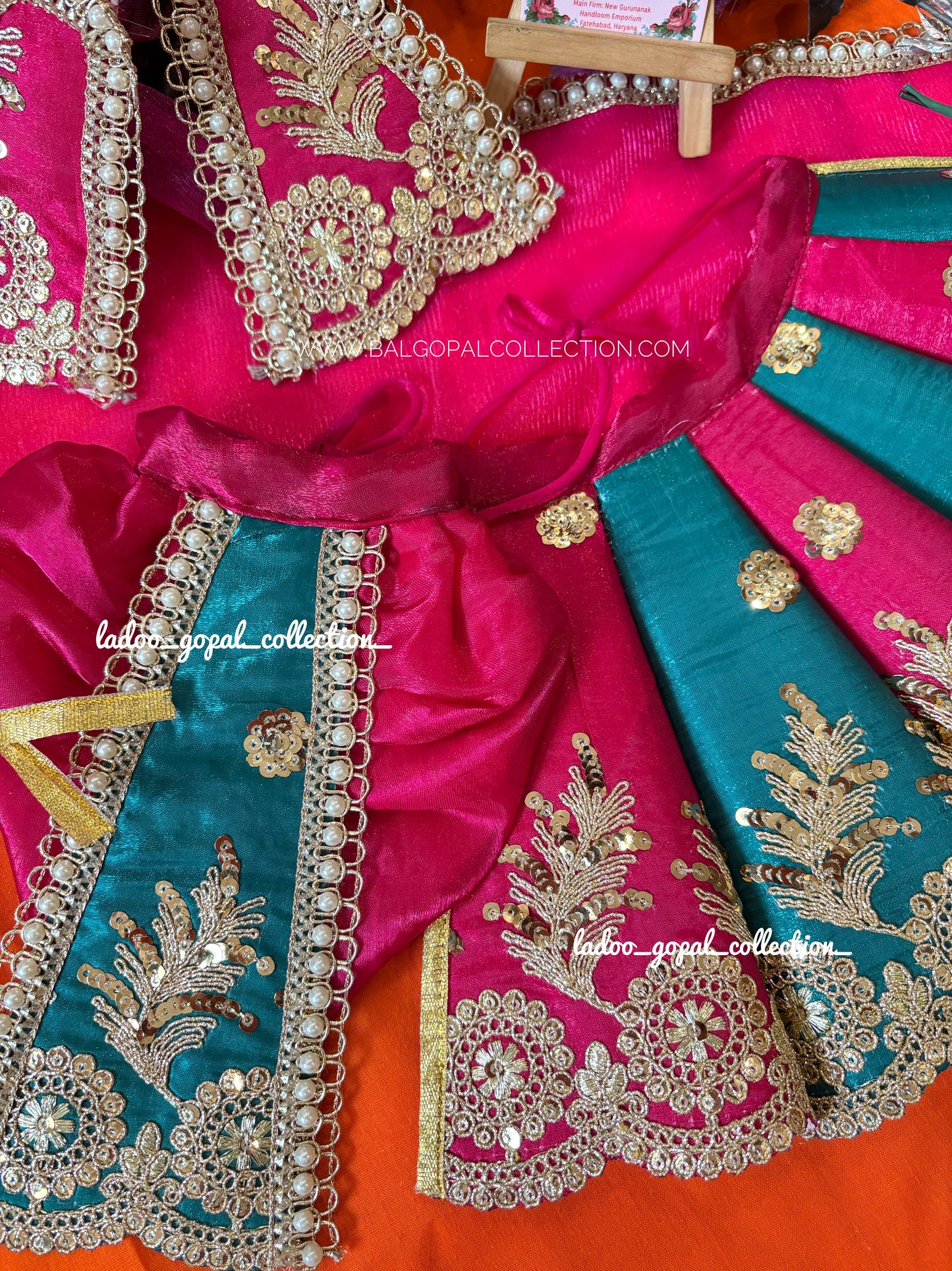 Premium Radha Krishna cone poshak (RK set)