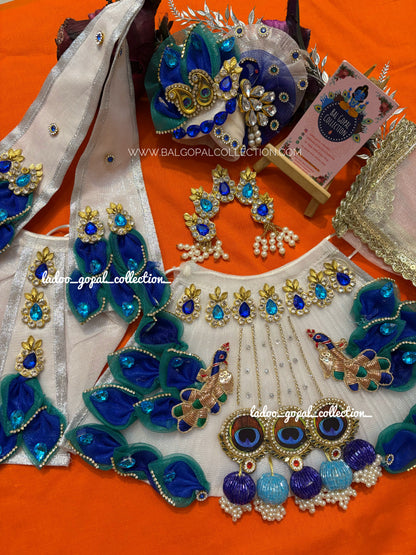 Peacock radha krishna poshak (RK Set)