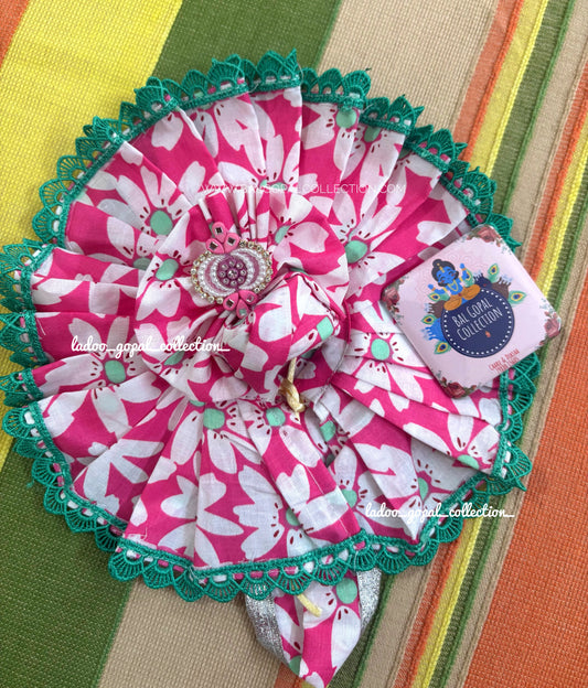 Pure cotton pink poshak for laddu gopal