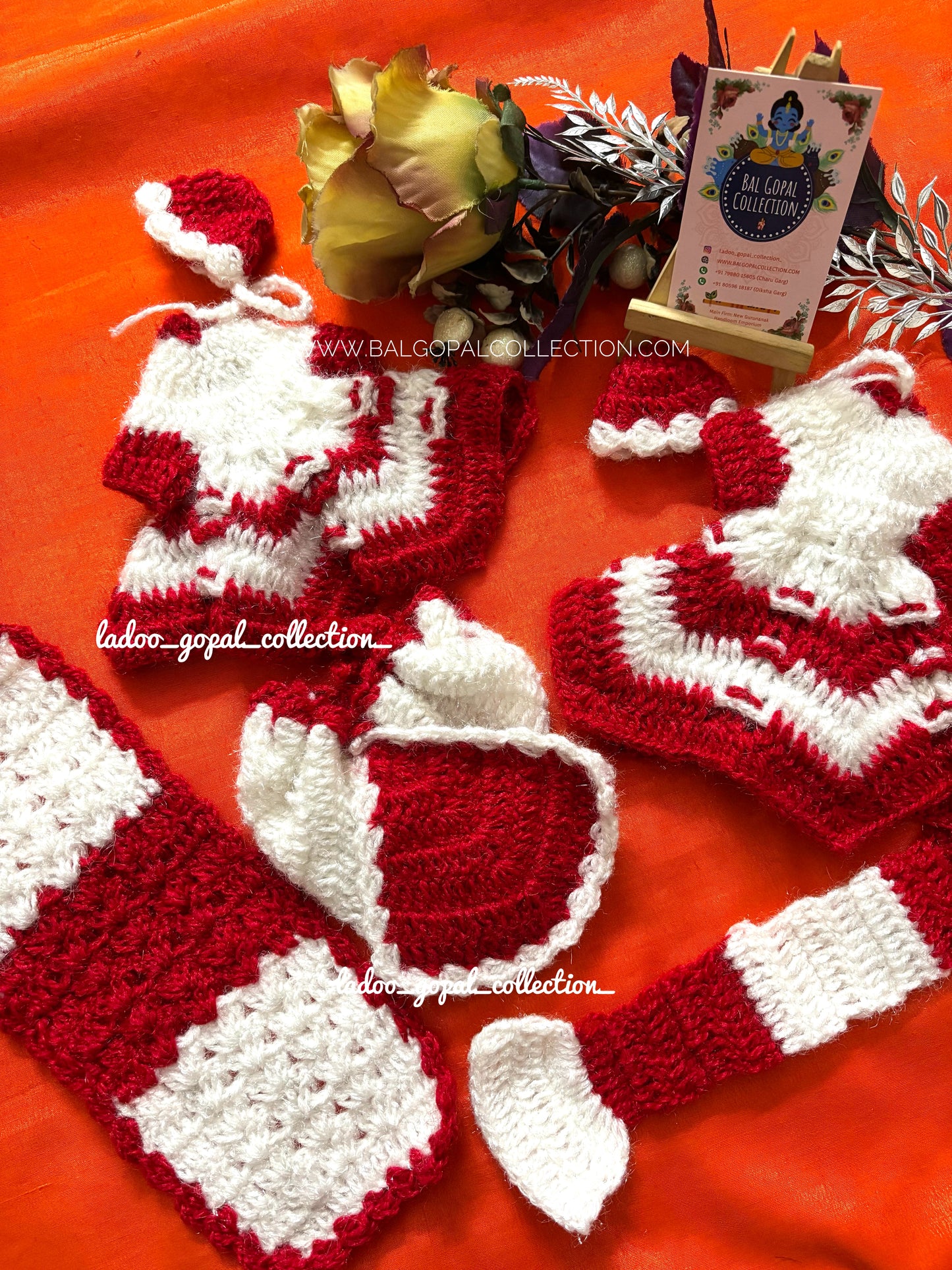 Woollen radha krishna poshak