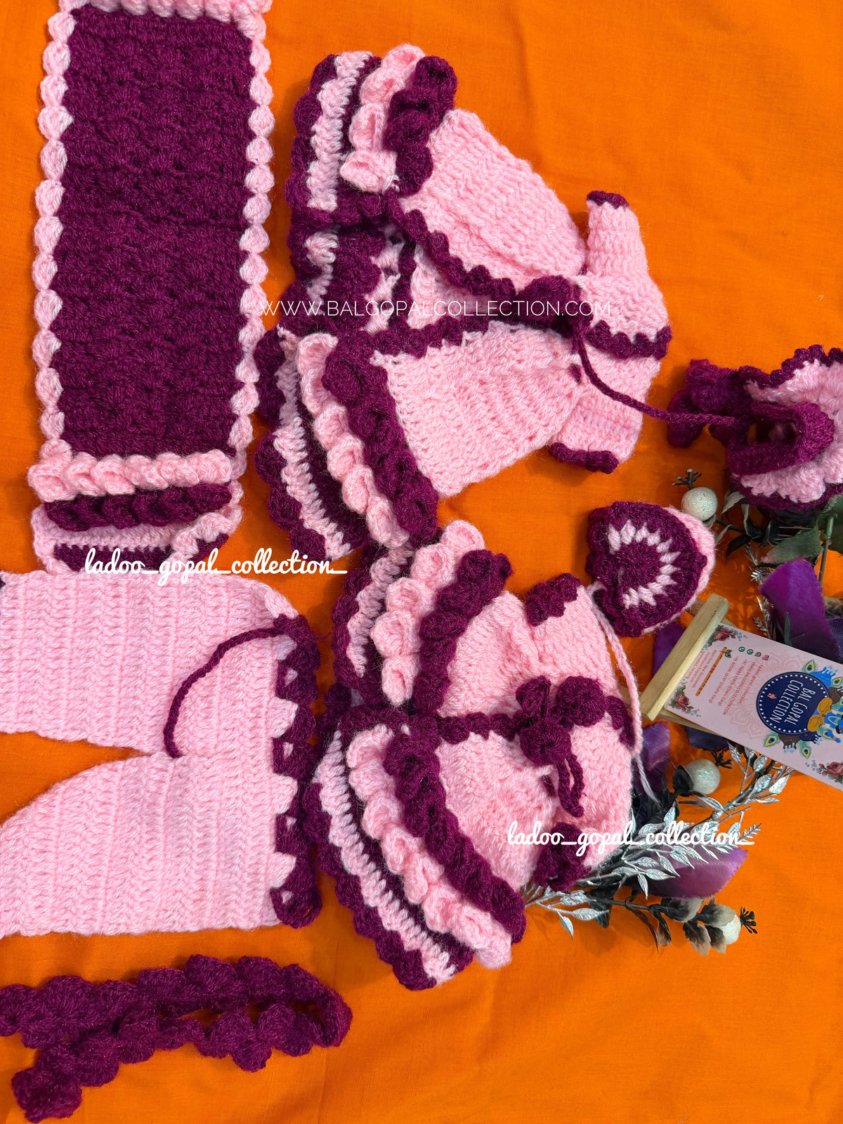 Premium woollen radha krishna poshak