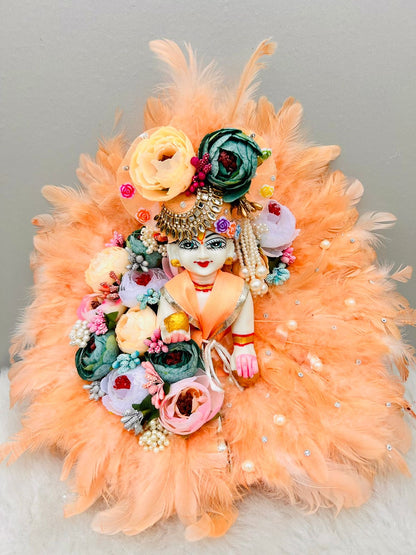 Heavy furr flower poshak for laddu gopal size 5-6