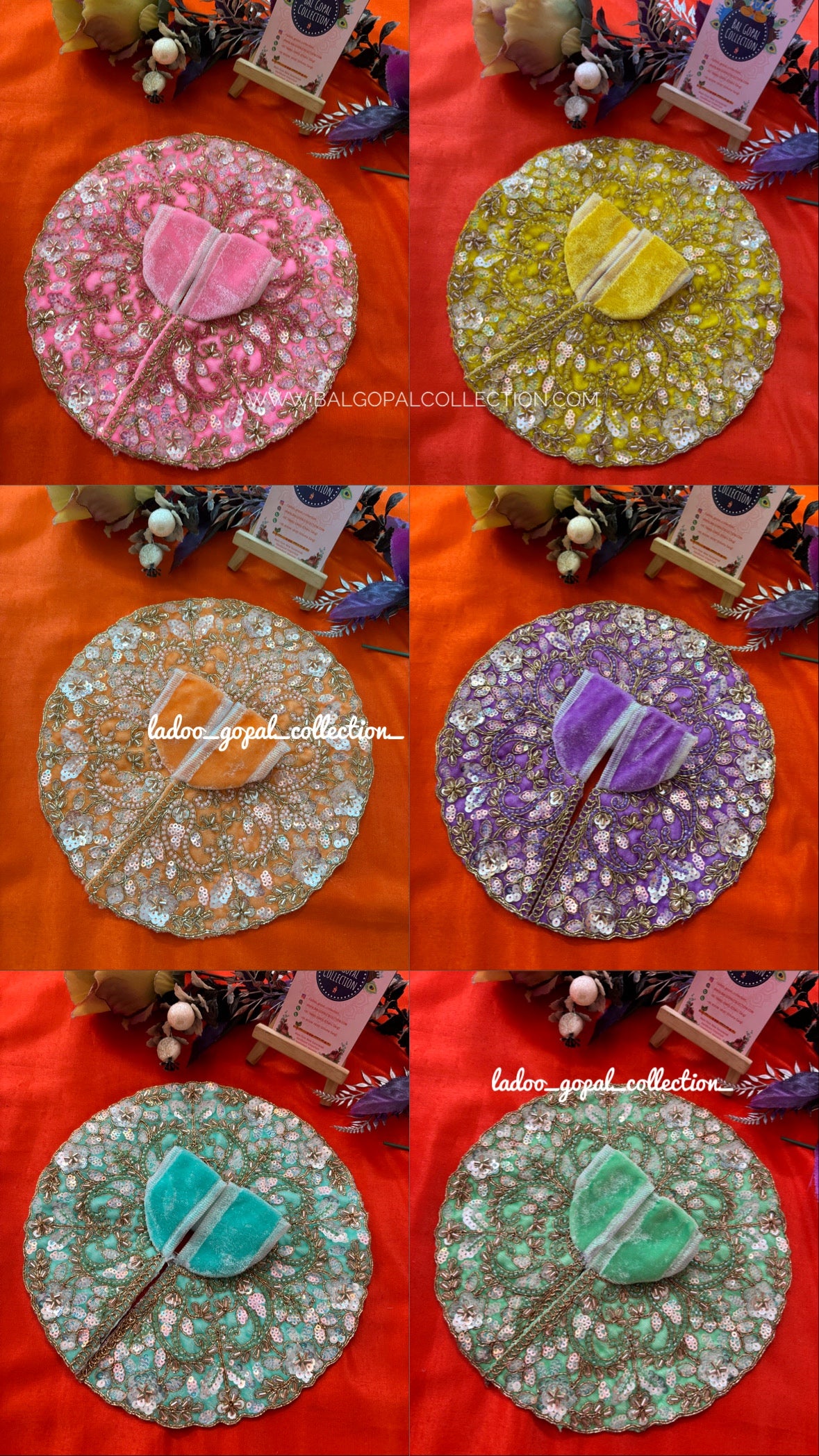 Handwork poshak for laddu gopal