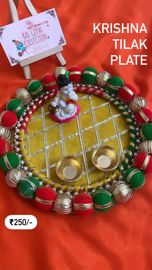 Tilak plate for home