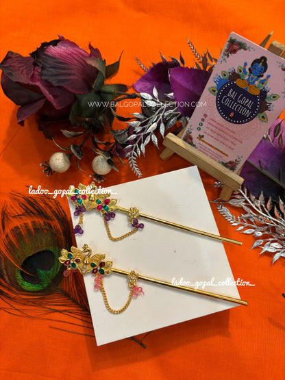 Premium peacock bansi for laddu gopal