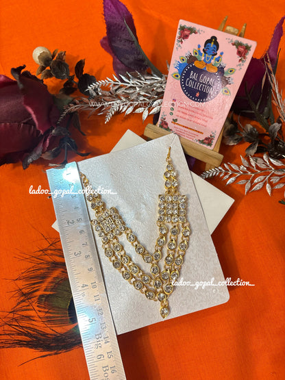 Long jadau mala for radha krishna