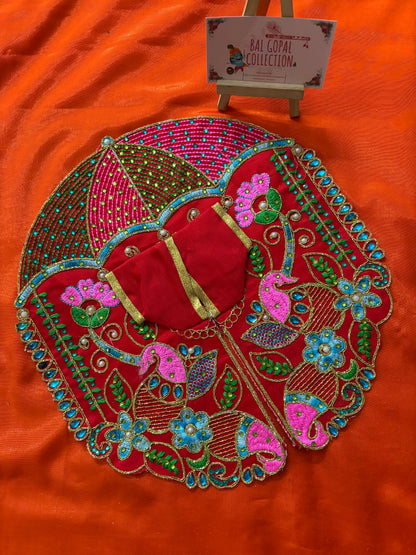 Summer peacock poshak for laddu gopal