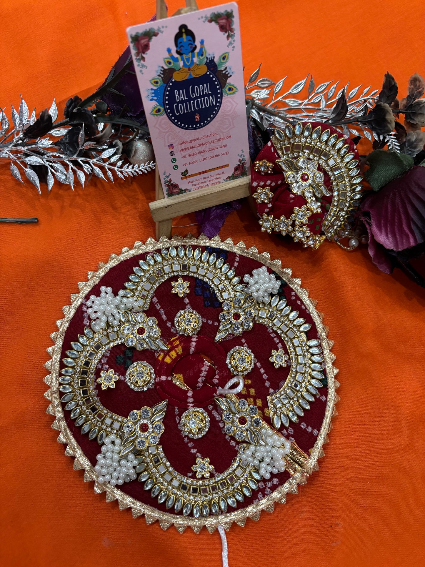 Heavy chunri laddu gopal poshak