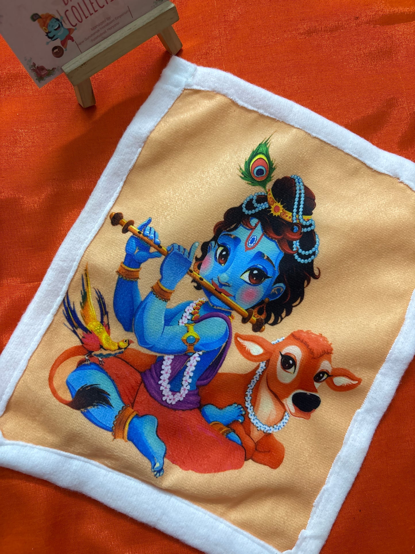 Krishna print winter blanket