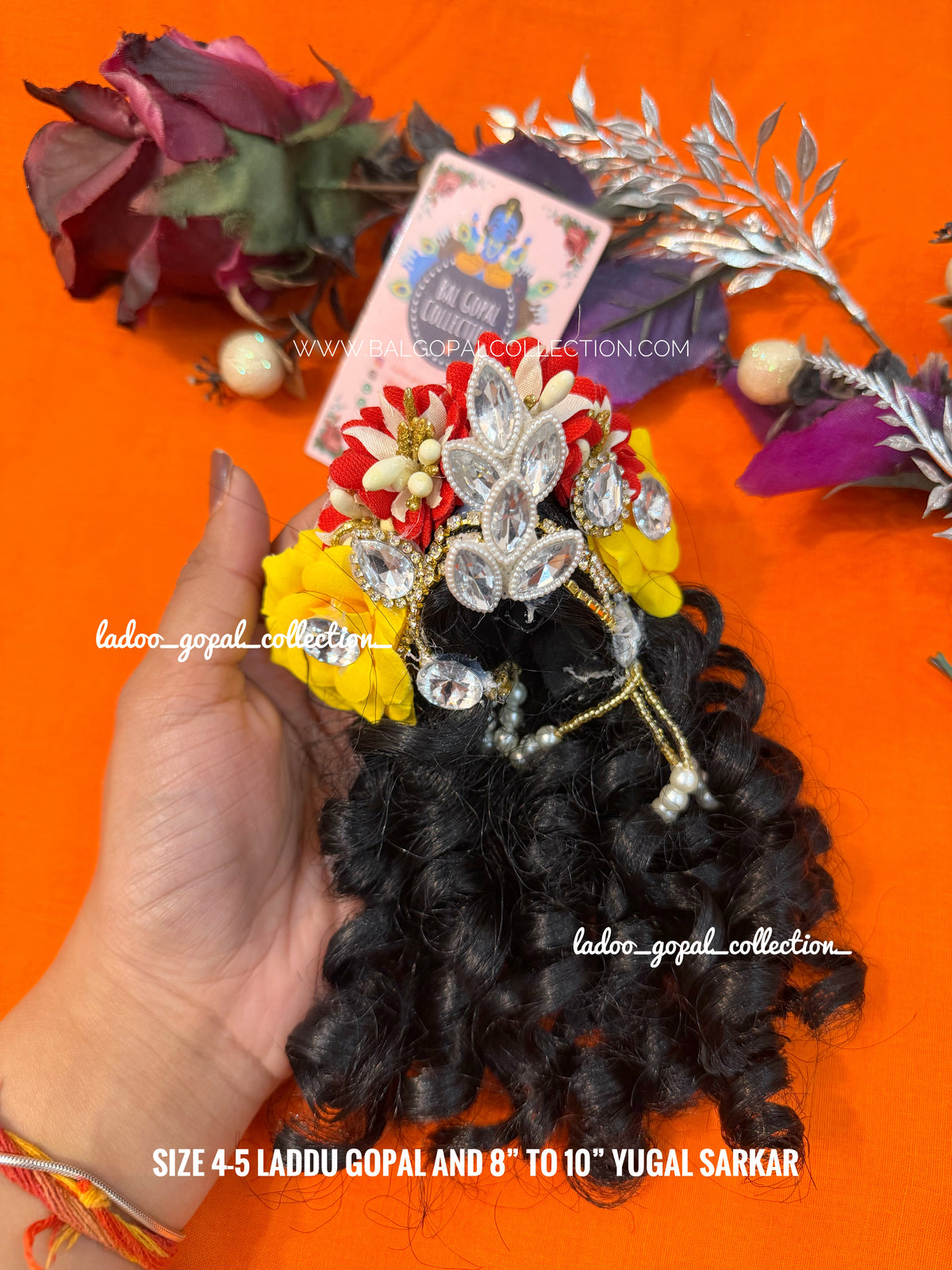 Heavy premium kesh for laddu gopal size 4-5