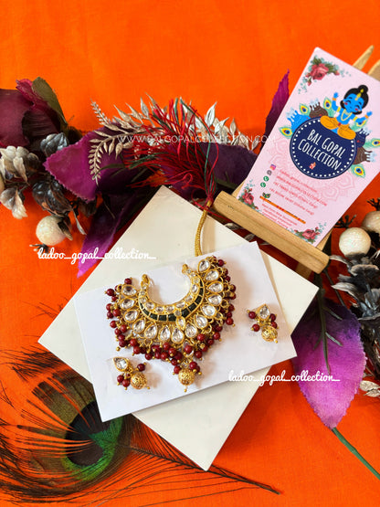 Shahi kundan mala for laddu gopal