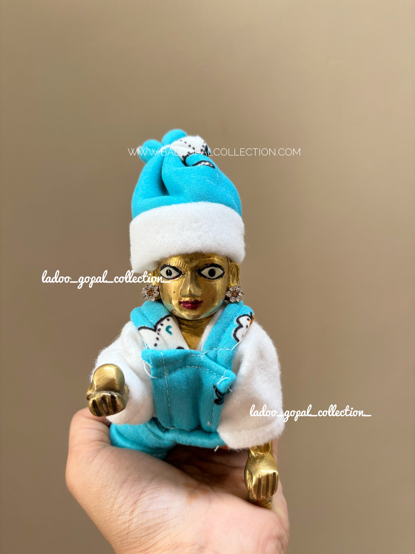 Winter bib suit for laddu gopal (2 pcs)