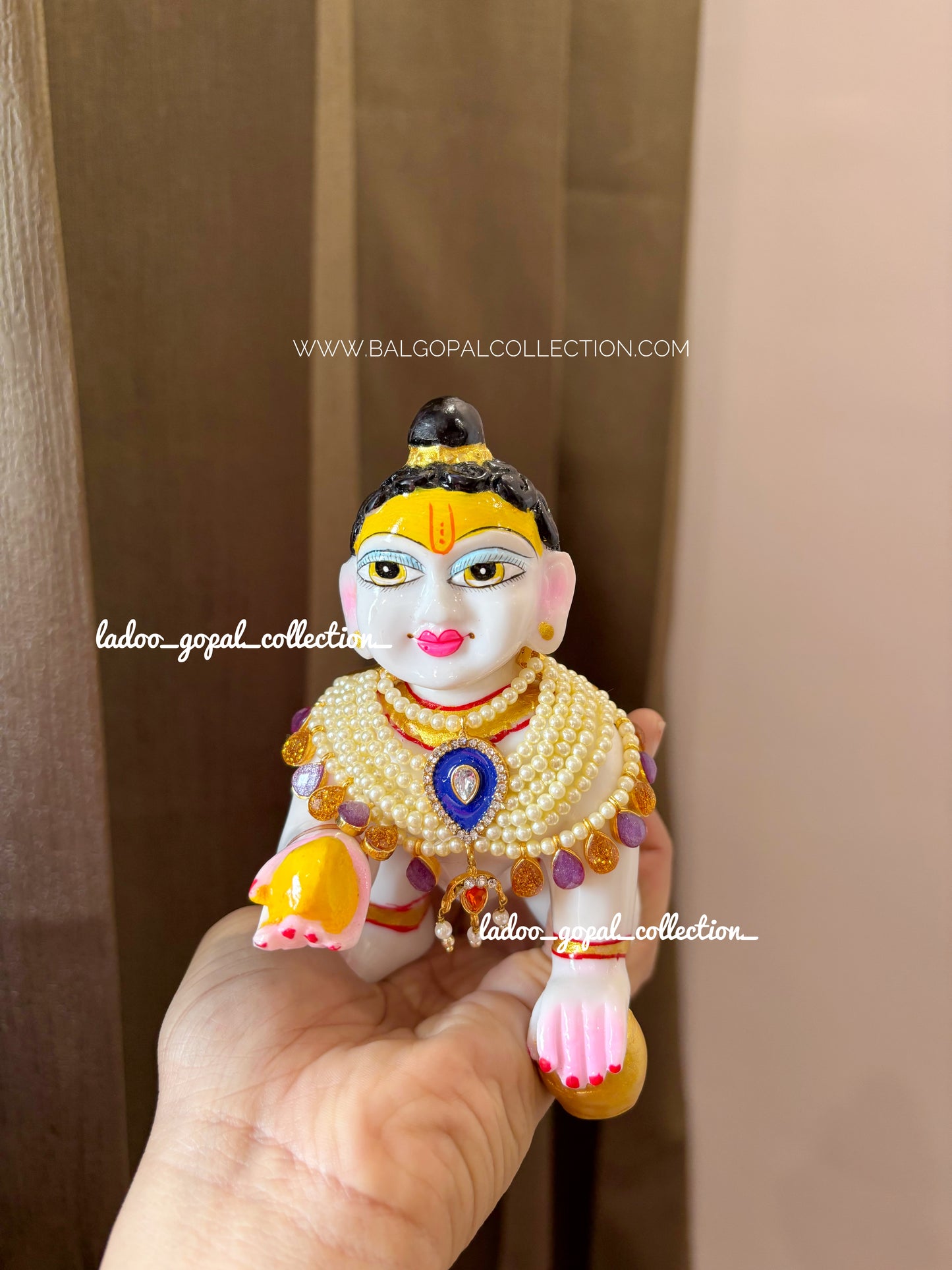 Heavy moti mala for laddu gopal for size 5-6-7