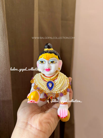 Heavy moti mala for laddu gopal for size 5-6-7