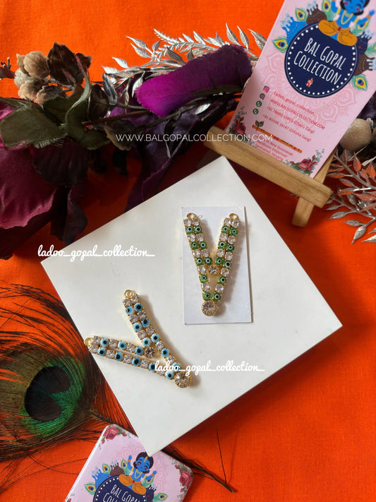 Nazarbattu mala with AD stone for laddu gopal