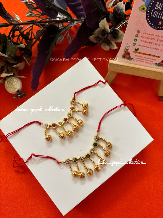 Gold choker for laddu gopal