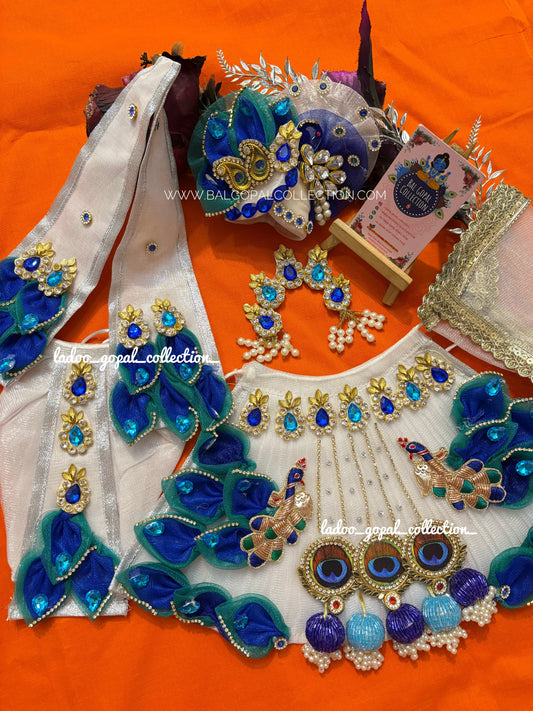 Peacock radha krishna poshak (RK Set)