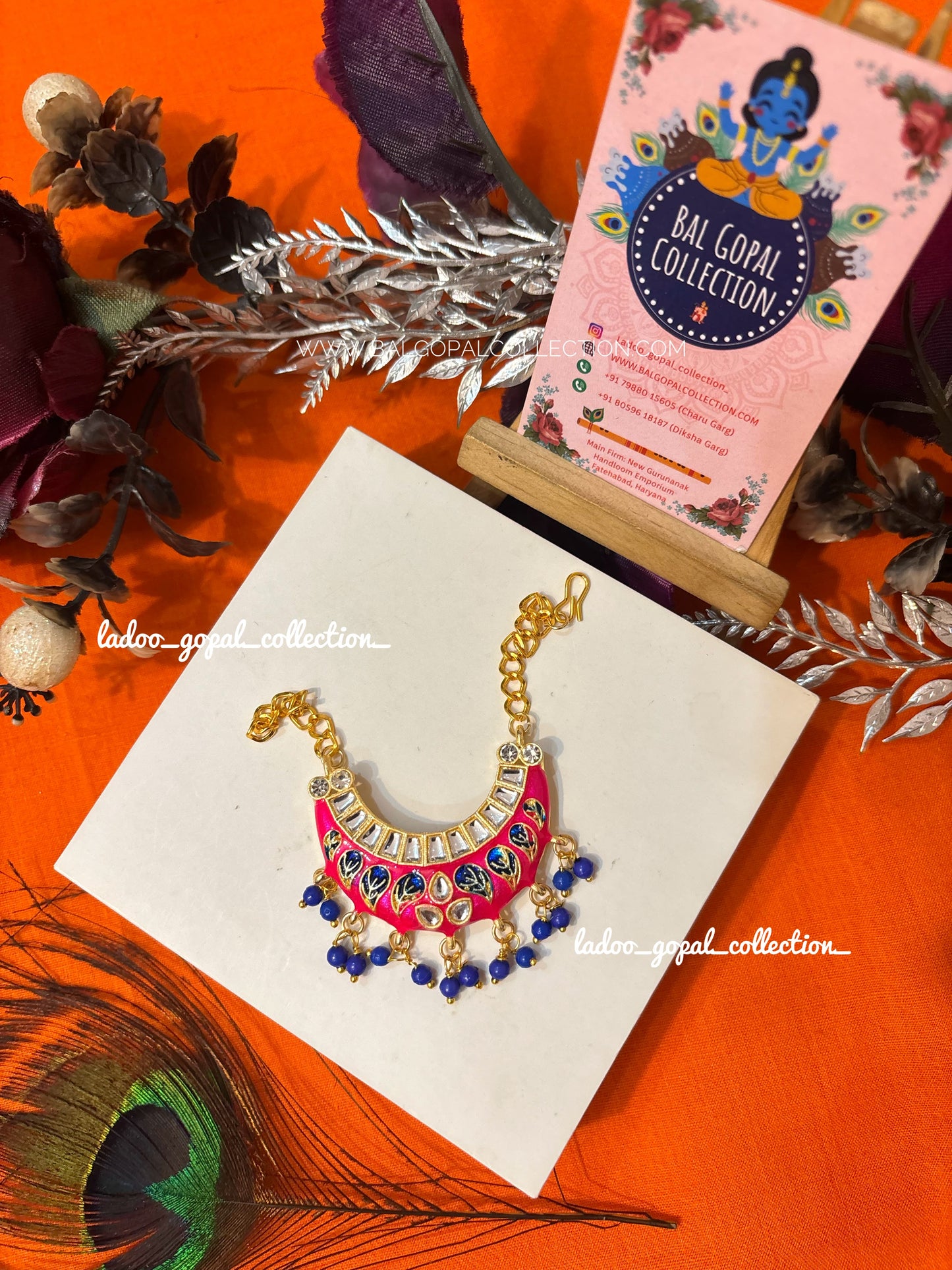 Meenakari mala for laddu gopal size 4-5-6