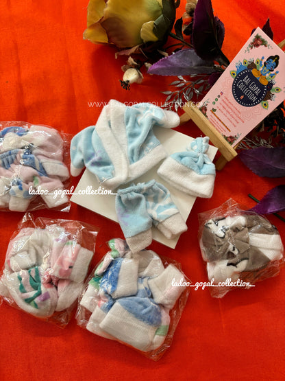 Winter night suit for laddu gopal (2 pcs)