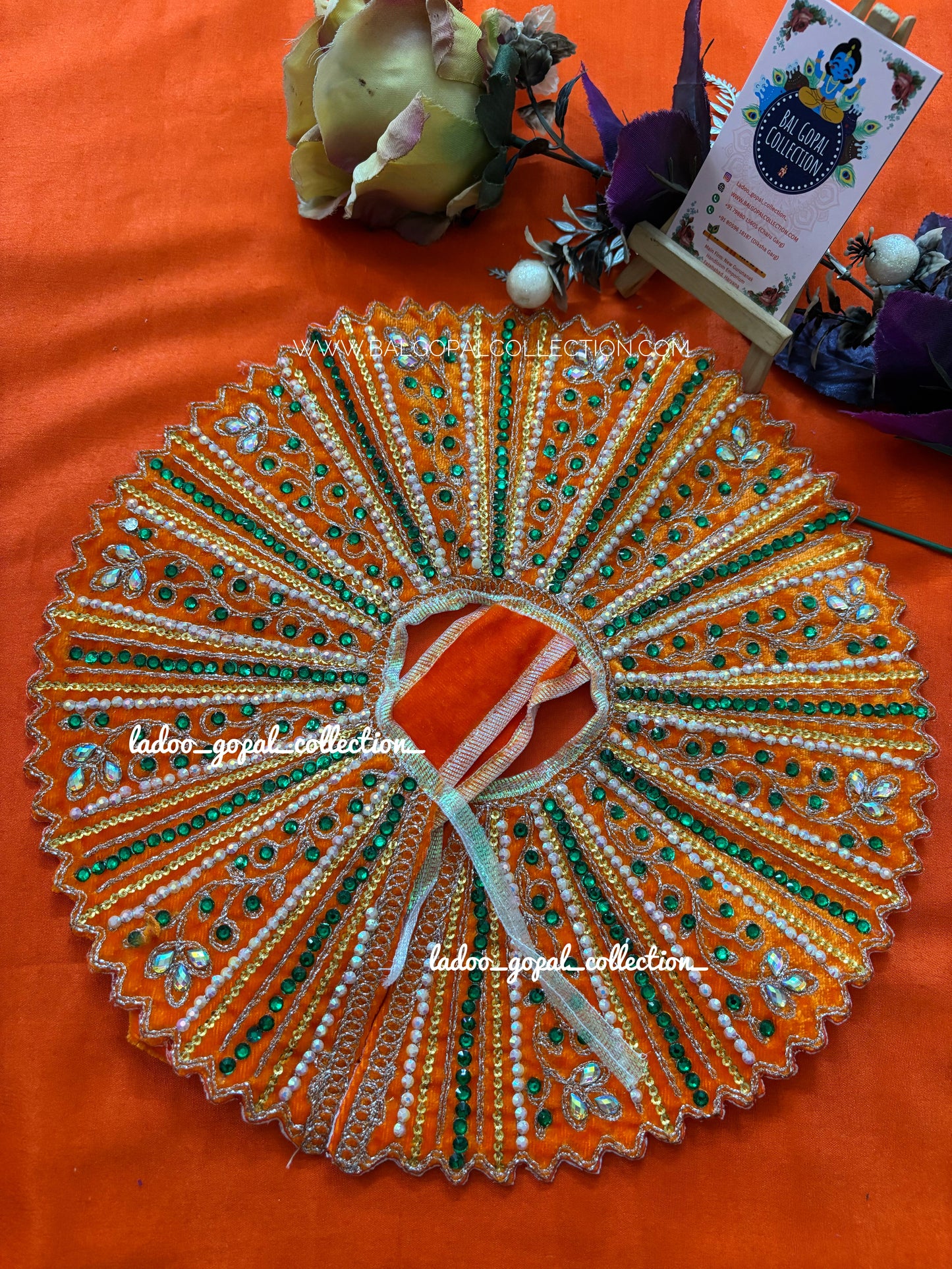 Heavy work velvet poshak size 5-6