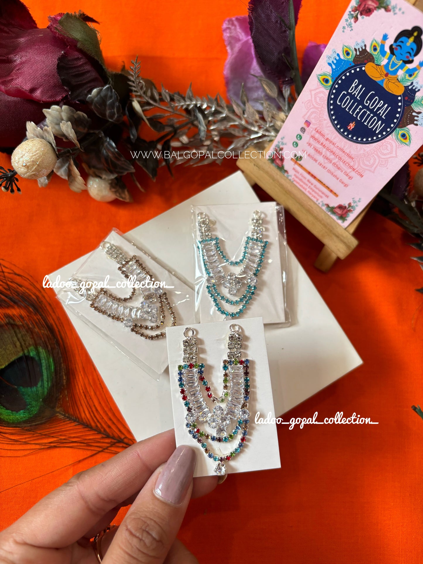 Semi AD mala for laddu gopal size 3-4-5