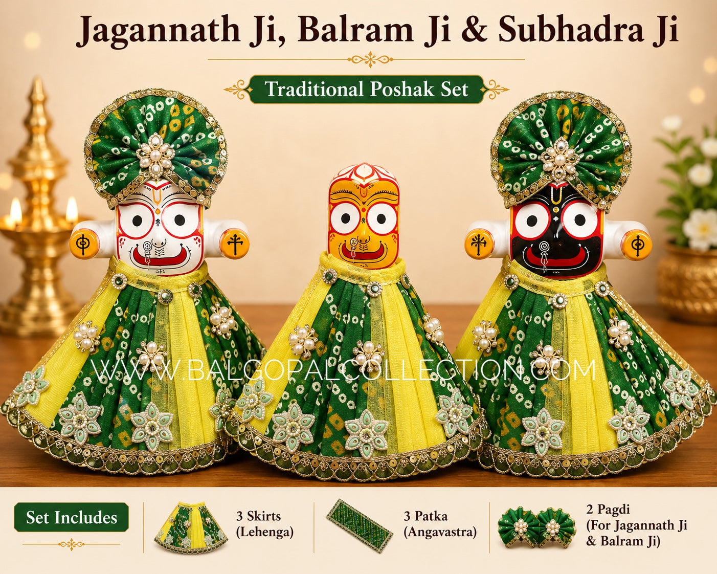 Premium Jagannath ji set