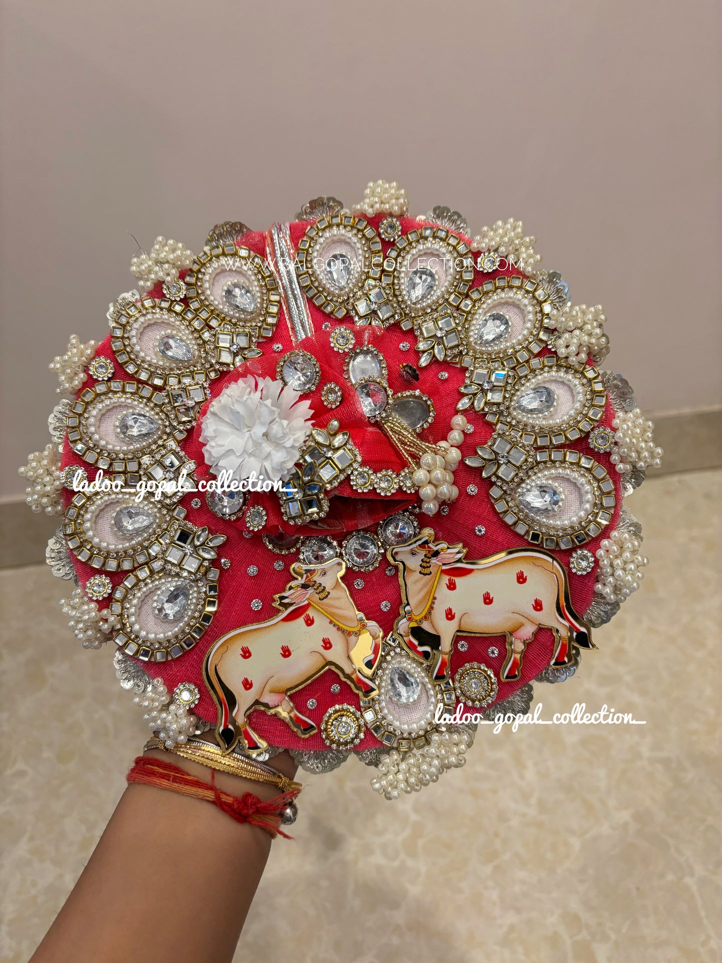Heavy cow poshak for laddu gopal