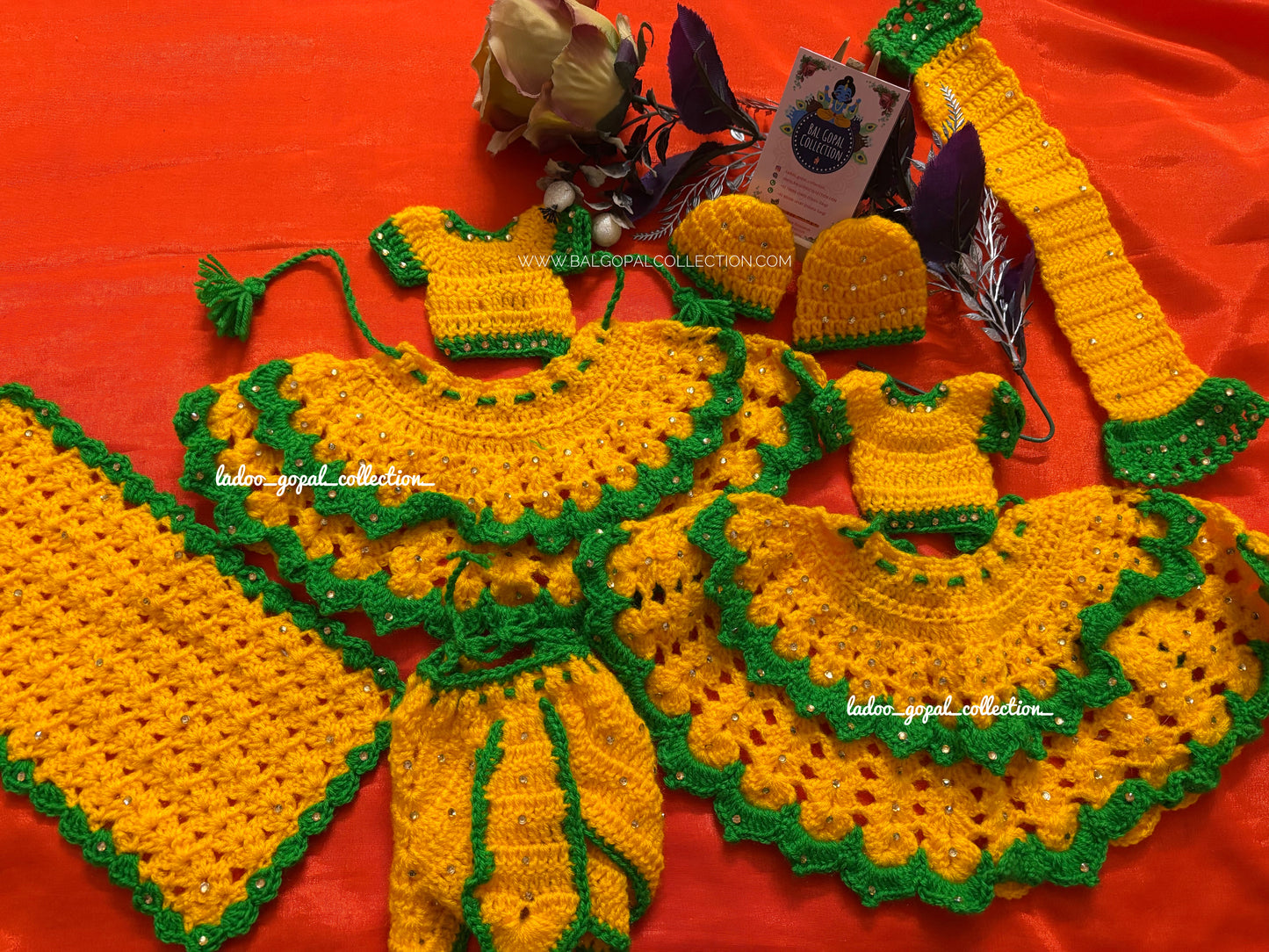 Woollen radha krishna poshak