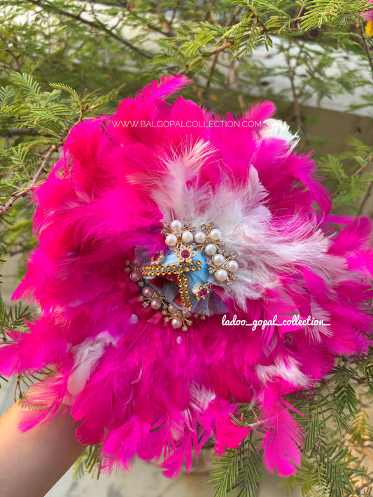 Feather poshak for laddu gopal size 2-3