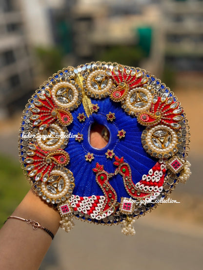 Heavy poshak for Radha Ashtami