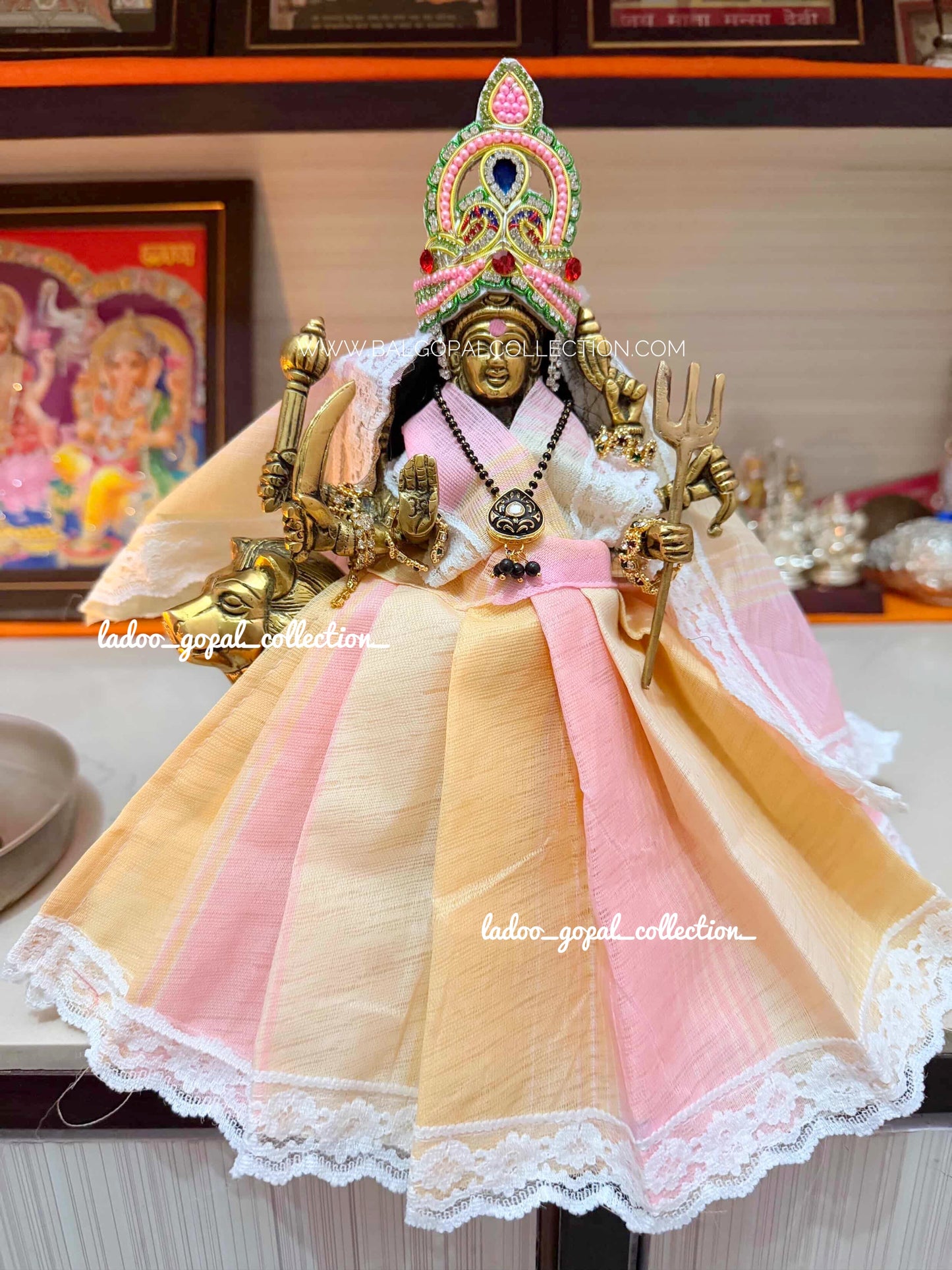 Pastel cotton mata rani lehnga