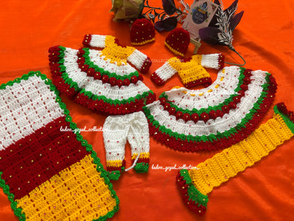 Woollen radha krishna poshak