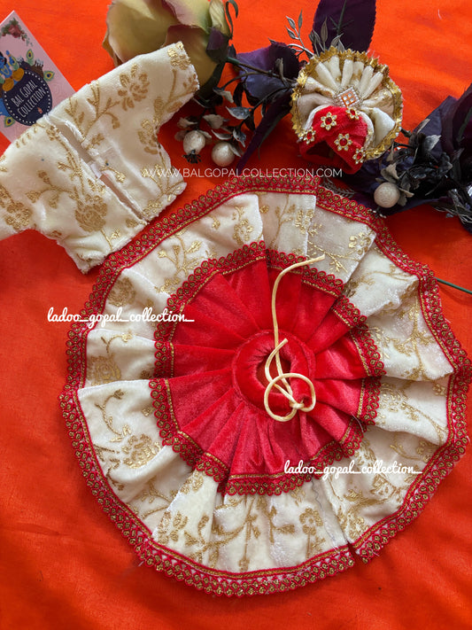 Heavy velvet poshak for laddu gopal