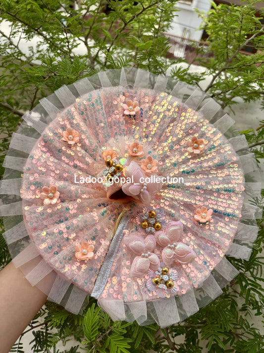 Sequin work poshak for laddu gopal