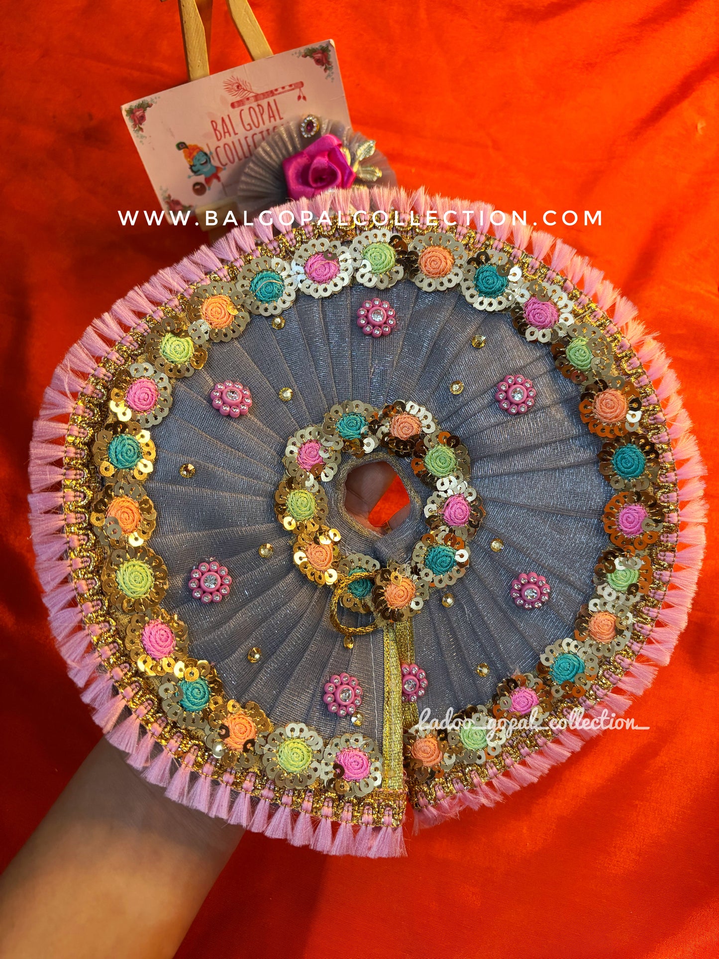 Grey poshak for laddu gopal