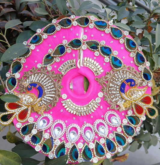 Peacock heavy poshak for laddu gopal