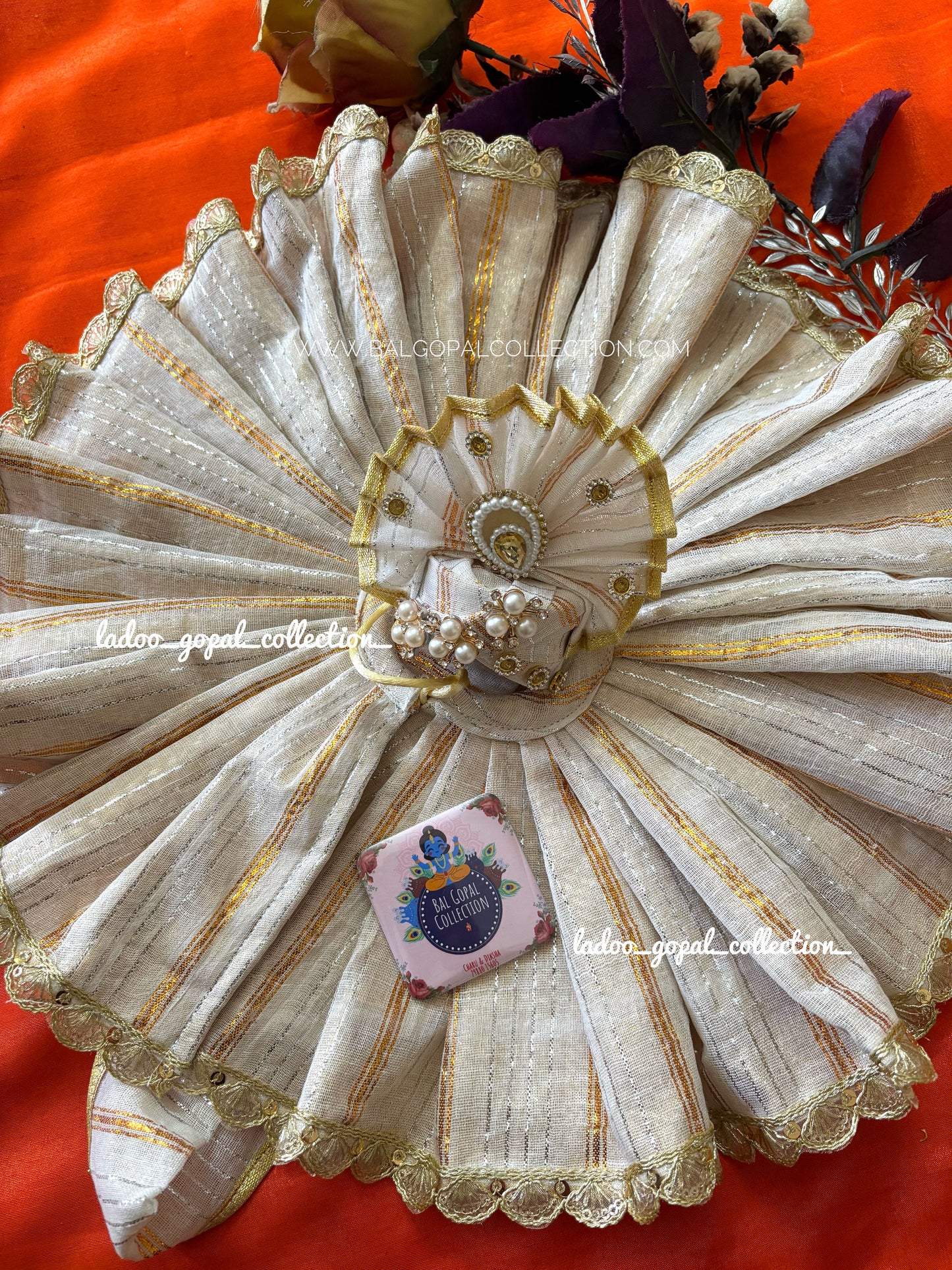Khadi cotton poshak for laddu gopal