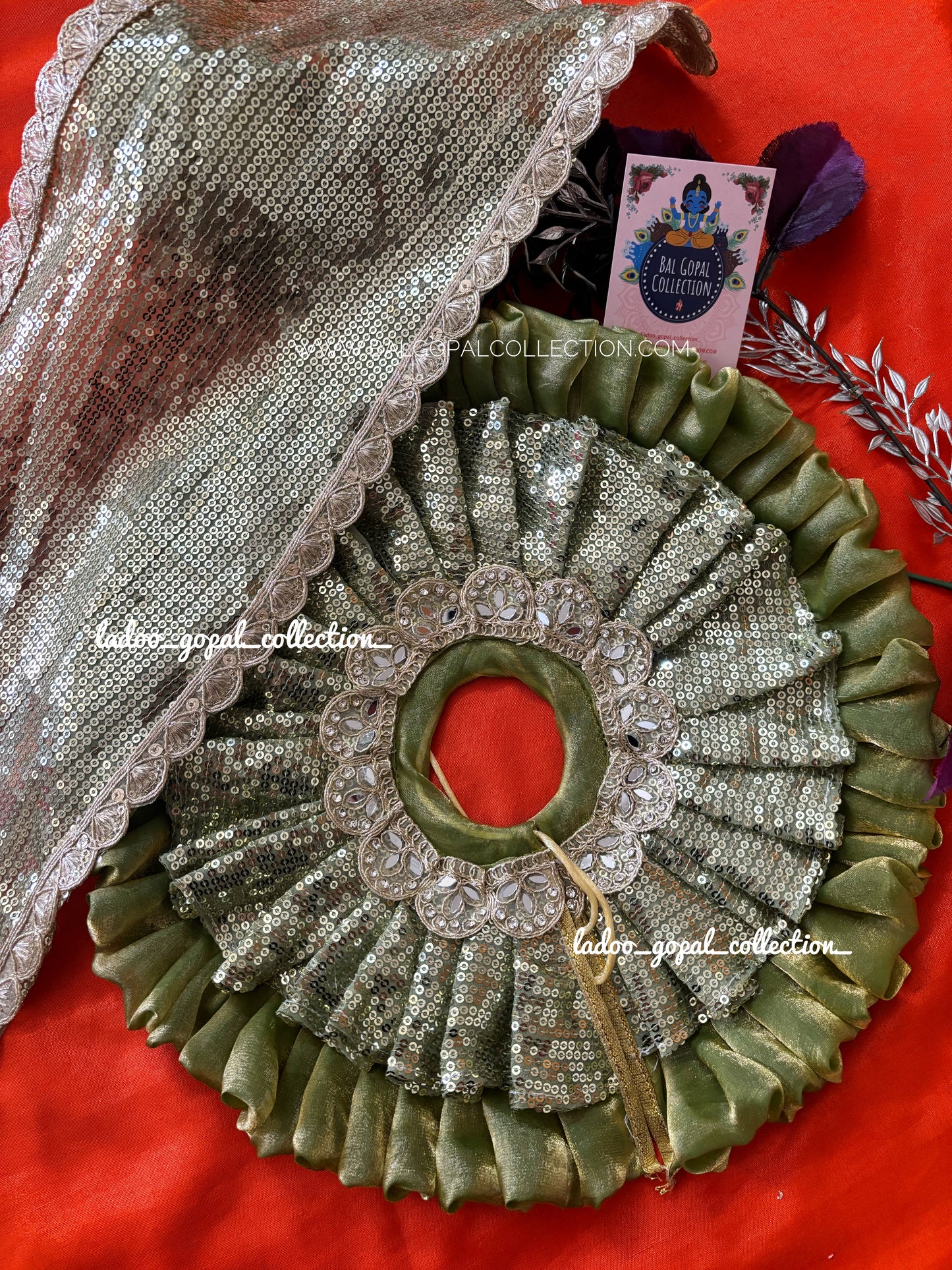 Premium Shimmer poshak for laddu gopal