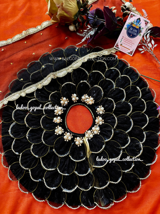 Heavy black poshak for laddu gopal